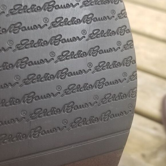 Vintage 90s y2k Eddie Bauer High Definition Brown Leather Equestrian Tall Boots - Picture 9 of 10